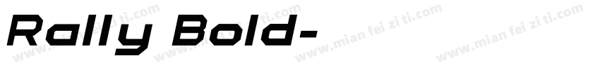 Rally Bold字体转换